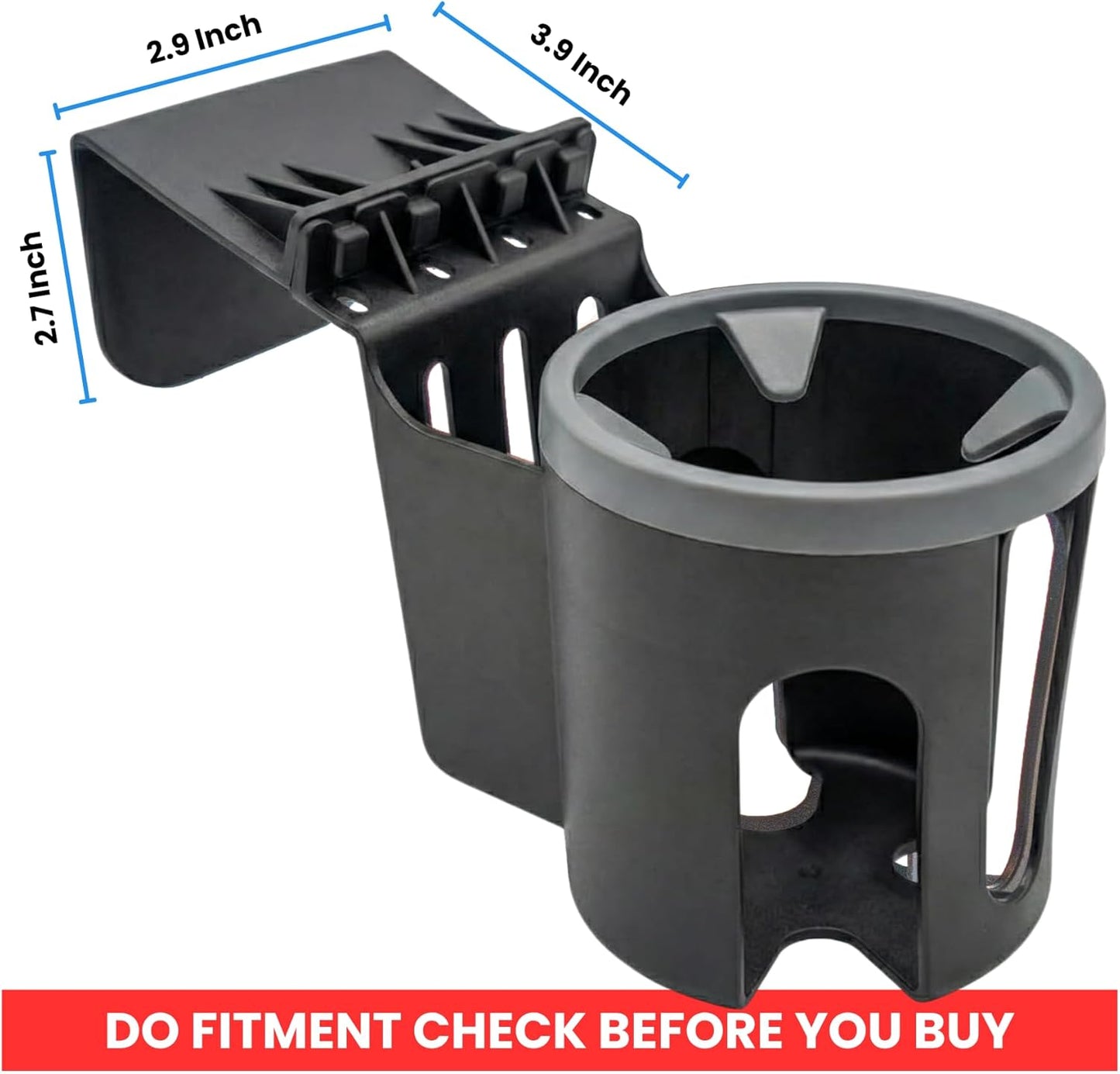 Car Door Cup Holder – Universal Window Cup-Holder with Phone Storage