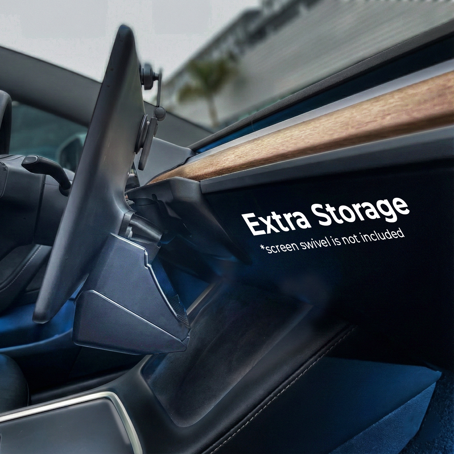 Tesla Model Y and 3 Swivel Screen Adapter for Sunglass holder