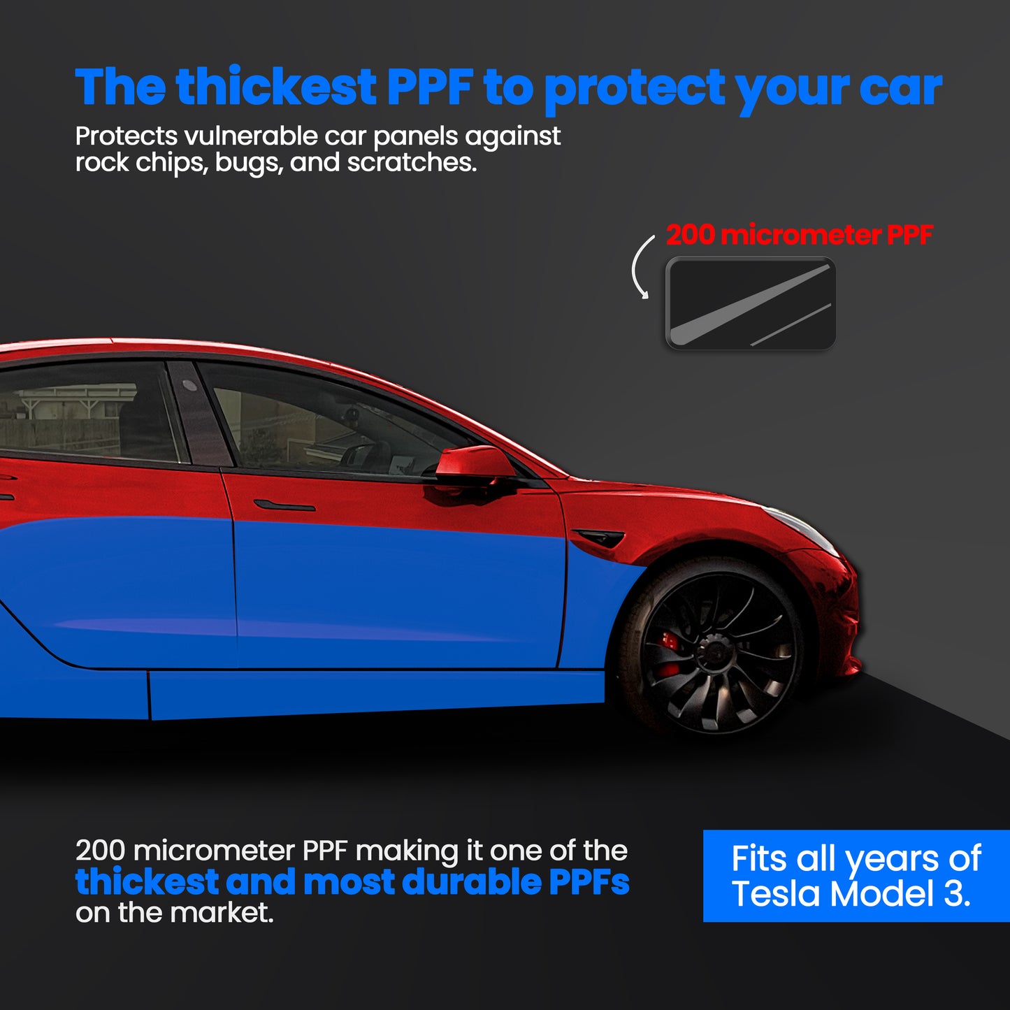 Model 3 Complete Door PPF Kit